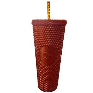 Starbucks Limited Edition Studded Tumbler Orange Pearl Halloween 2022 Venti 24oz